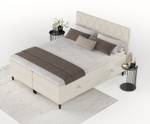 Boxspringbett Gwen Beige - 180 x 110 x 208 cm - H3