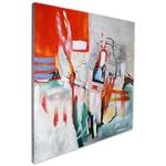 Malerei Rock-Graffiti Abstrakt Rot - Textil - 100 x 100 x 4 cm