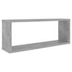 Wandregal-Set 4-teilig Beton Dekor - 60 x 23 cm - Anzahl Teile im Set: 4