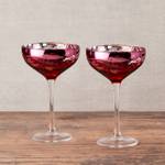 Bloom Champagner Untertassen 2er Set Glas - 12 x 18 x 12 cm