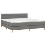 Boxspringbett 3017288-16 Dunkelgrau - Breite: 160 cm