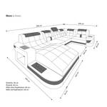 Wohnlandschaft Wave U Form Ecke davorstehend rechts - Longchair davorstehend rechts - Ottomane davorstehend rechts