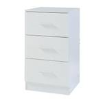 Set de 2 tables de chevet Aurdal Blanc crème brillant