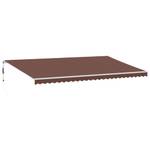 Auvent rétractable 3006542-4 Marron - 300 x 600 cm