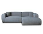 Ecksofa AUMANCE Blaugrau