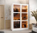 ARMOIRE À PORTES COULISSANTES DOME Largeur : 120 cm - Argenté