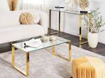 Couchtisch TILON Gold - Glas - 100 x 40 x 50 cm