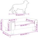 Hundebett   171919 Grau - Metall - 45 x 26 x 70 cm