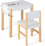 Kindertisch-Set TK32342IT Weiß - Massivholz - 40 x 53 x 48 cm