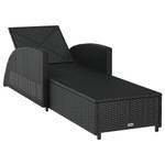 Chaise longue Noir