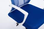 Chaise de bureau Tracy Bleu - Blanc