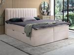 Boxspringbett ARAO Beige - Textil - 166 x 114 x 218 cm