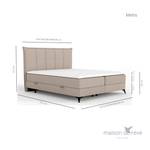 Boxspringbett Metis Beige - Breite: 146 cm