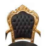 Fauteuil Doré - LOUIS XVI Noir - Doré - Multicolore