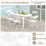 Klappstühle ZB33134IT-6DE(4er Set) Weiß - Metall - 45 x 82 x 48 cm