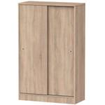 Armoire Rangement Nova Cam BRI-6107 Marron - Bois manufacturé - Matière plastique - 74 x 120 x 33 cm