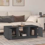 Couchtisch D843 Grau - Massivholz - 50 x 40 x 110 cm