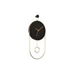 Wanduhr Swing Schwarz - Holzwerkstoff - 4 x 46 x 20 cm