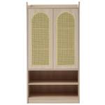 Schuhschrank Glamourös Ⅰ Braun - Holzwerkstoff - Holz teilmassiv - 40 x 115 x 60 cm