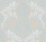 Barock Tapete Blau Vliestapete Beige - Blau