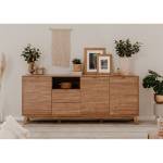 Buffet Budapest Marron - Bois manufacturé - 40 x 83 x 198 cm