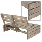 Gartenbank 3-Sitzer Grau 120x765x80 cm Grau - Massivholz - 80 x 77 x 120 cm