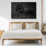 Image Sur Toile Cheval au Galop Sable 3D 90 x 60 x 60 cm