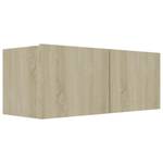 TV-Schrank 4er Set D626 Braun - Holzwerkstoff - 30 x 30 x 80 cm