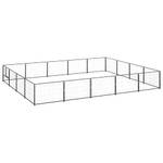 Hundelaufstall   3082144 Schwarz - Metall - 400 x 70 x 500 cm