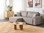 Ecksofa KARILA Beige - Taupe - Armlehne davorstehend links - Ecke davorstehend rechts - Schlaffunktion davorstehend rechts