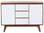 Buffet PITTSBURGH Marron - Blanc - Bois manufacturé - 115 x 82 x 40 cm