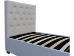 Einzelbett mit Bettkasten "Tino" - 90 × Weiß - Massivholz - 98 x 108 x 207 cm