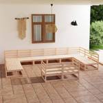 Garten-Lounge-Set (12-teilig) 3009767-1 Braun - Holz