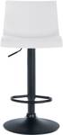 Tabouret de bar Branford Lot de 2 Blanc - Matière plastique