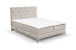 Boxspringbett Lilotte Taschenfederkern Beige - Breite: 200 cm