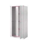 Kleiderschrank Smoozy Weiß - Holzwerkstoff - 51 x 182 x 91 cm