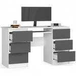 Bureau d'ordinateur A-11 CLP Gris - Blanc