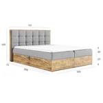 Boxspringbett ZONNI Beige - Breite: 130 cm