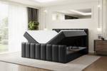 Boxspringbett OTTA-Z Hochglanz Schwarz - Breite: 160 cm - H3