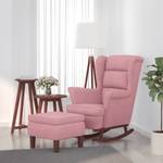 Schaukelsessel mit Hocker 3015093-2 Pink