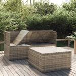 Salon de jardin 318675 (lot de 3) Gris - Métal - Polyrotin - 57 x 56 x 57 cm