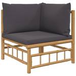 Garten Ecksofa 3028342-1 Grau - Bambus - 69 x 65 x 69 cm