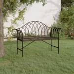 Banc de jardin 318828 Noir - Métal - 128 x 88 x 44 cm