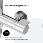 Duschsystem mit Duschthermostat X-Joy Silber - Metall - 29 x 153 x 56 cm