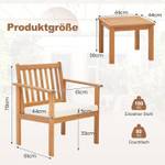 Terrassenmöbel-Set (2-teilig) Braun - Holzwerkstoff