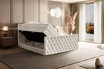 Boxspringbett VILA-1-Z KING Beige - Breite: 180 cm