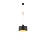 Gold, Pendelleuchte Schwarz 脴35cm LED