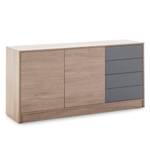 4 Sideboard Holz Panama Schubladen,