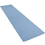 Velour Läufer Teppich Strong Blau - 100 x 400 cm