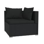 Salon de jardin (lot de 4) 3013632-7 Noir - Hauteur : 30 cm